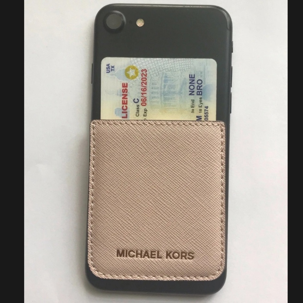 Michael Kors Tan Phone Card Holder